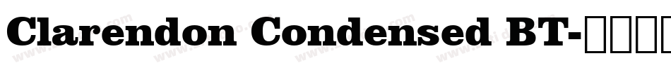 Clarendon Condensed BT字体转换